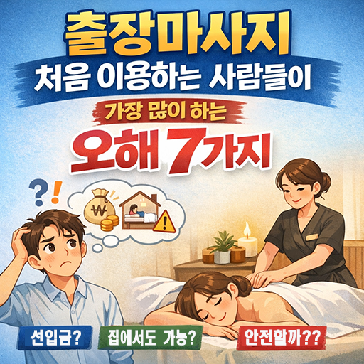 출장마사지 처음 이용하는 사람들이 가장 많이 하는 오해 7가지