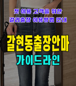 갈현동출장안마