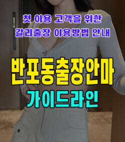 반포동출장안마