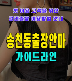 송천동출장안마