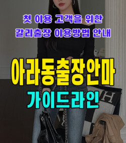 아라동출장안마