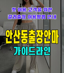 안산동출장안마