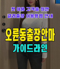 오륜동출장안마