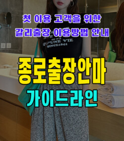 종로출장안마